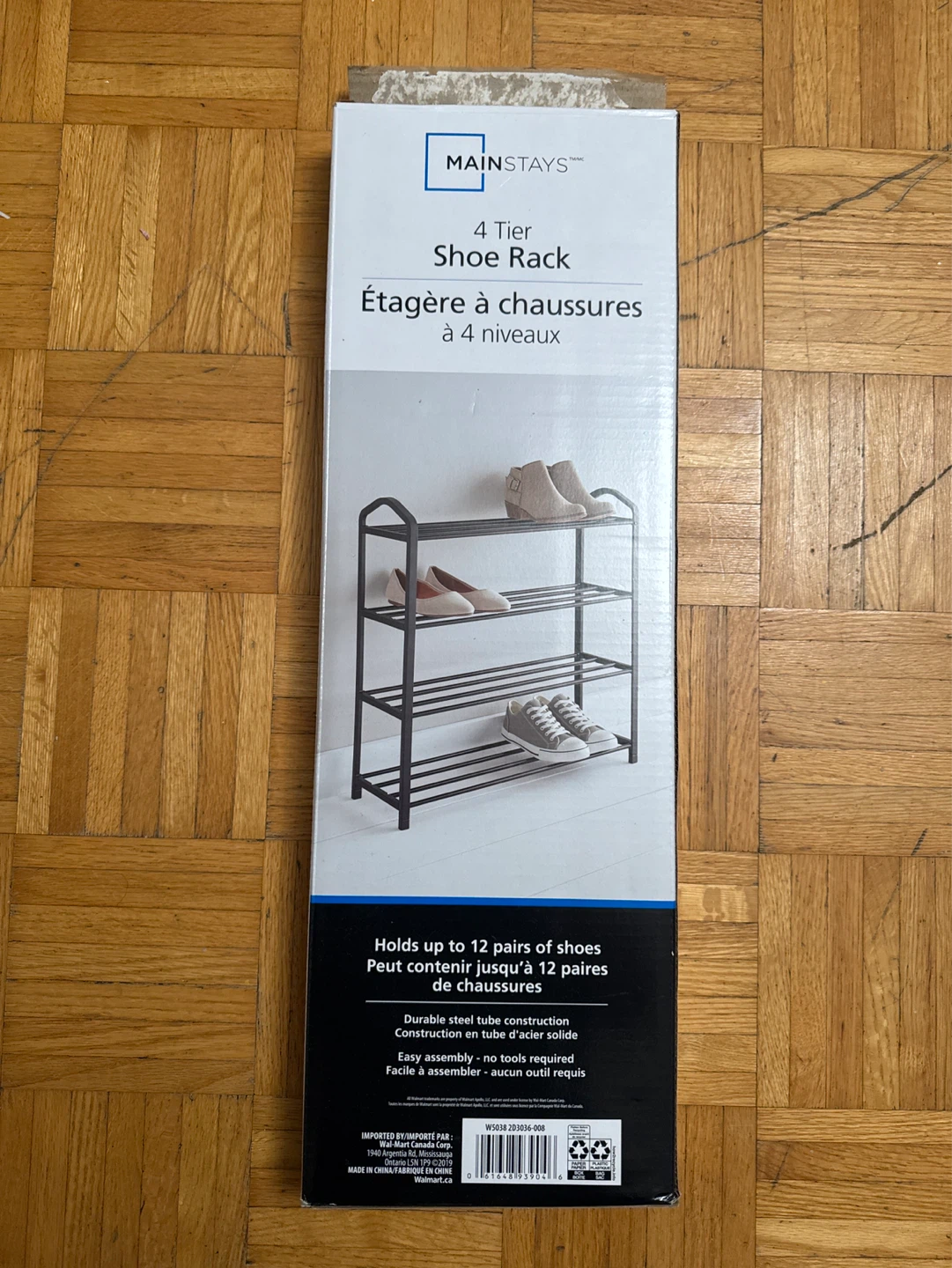 Mainstays 4 Tier Shoe Rack