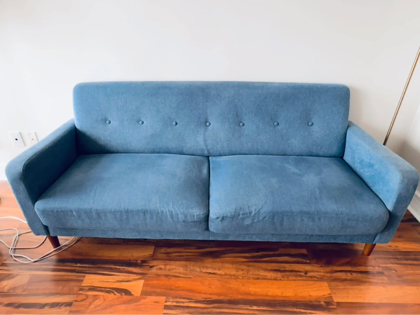 Blue 3-Seater Sofa - photo 2