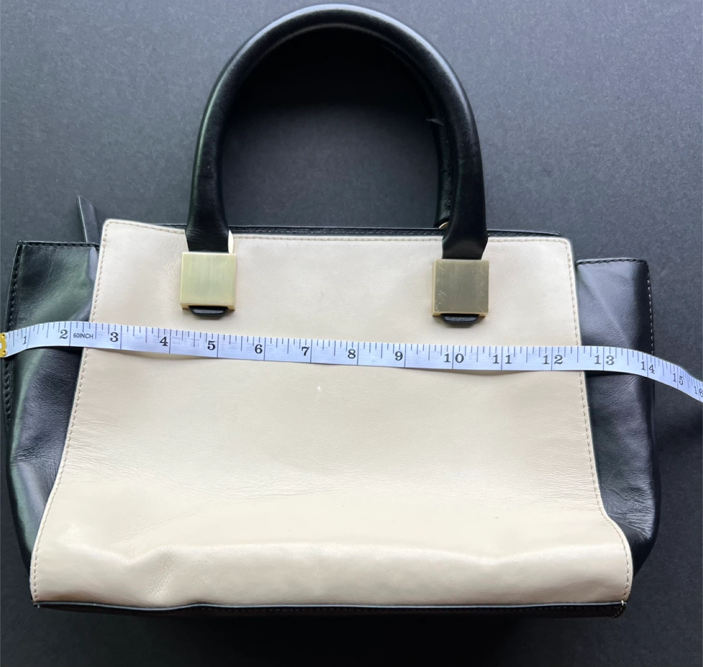 Two-Tone Tote Handbag - photo 4