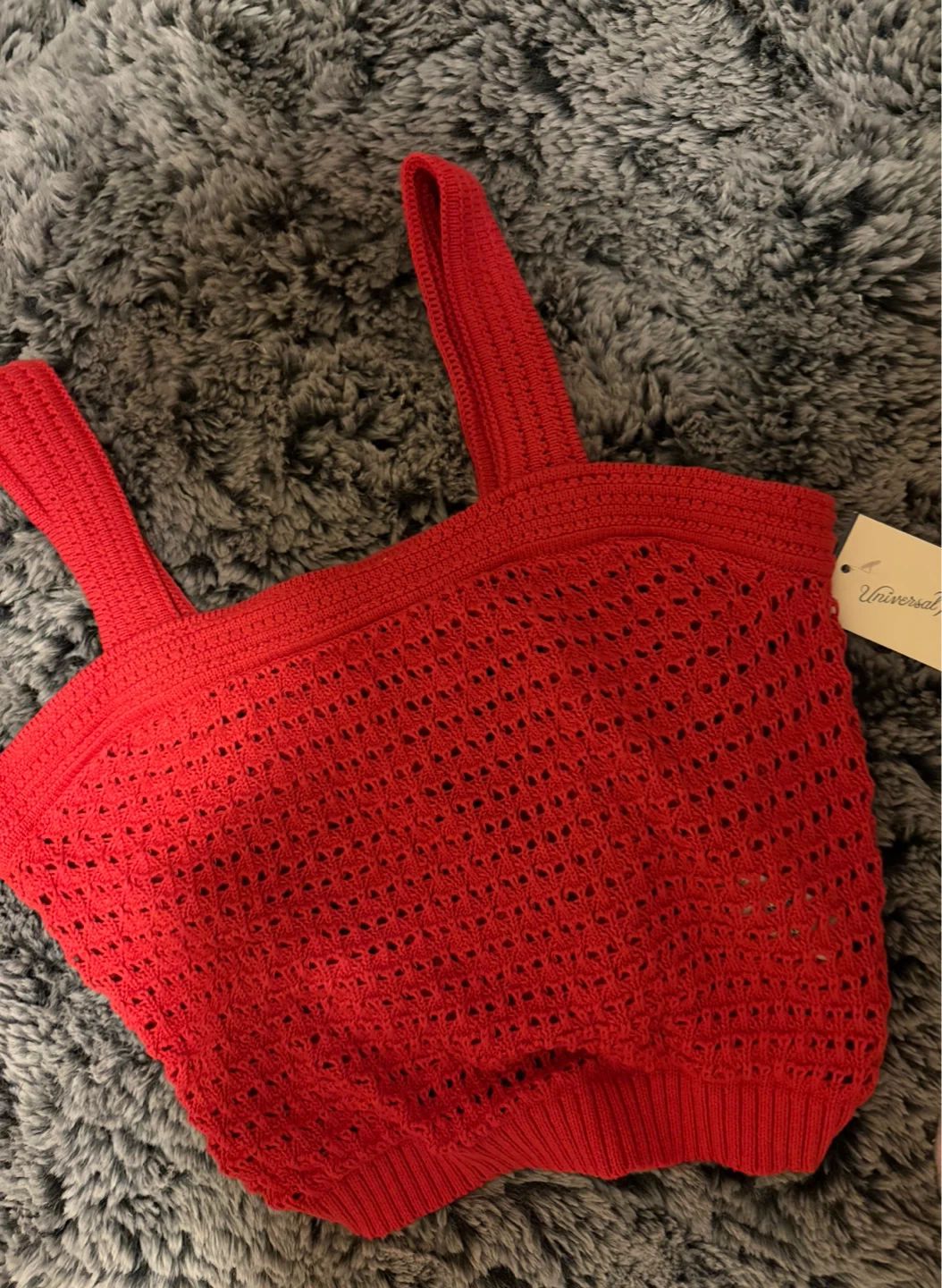 Universal Thread Red Crocheted Tank Top