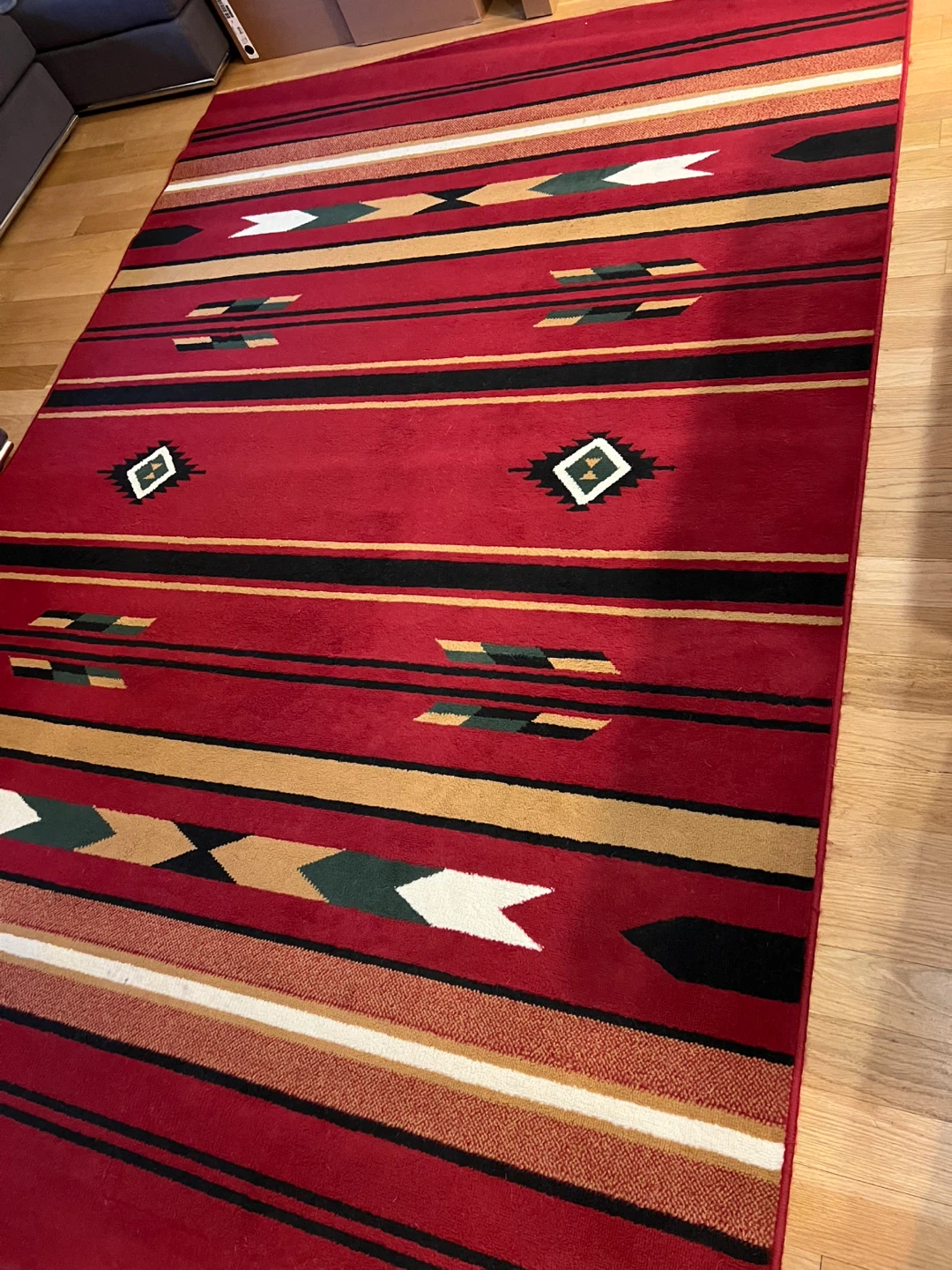 Southwestern Style Area Rug - Red and Tan - photo 2