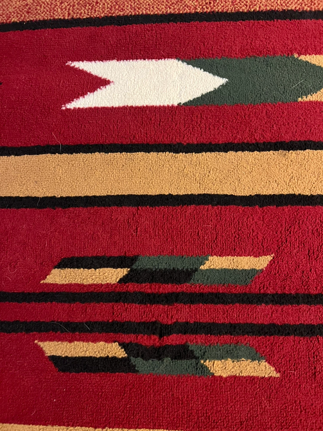 Southwestern Style Area Rug - Red and Tan - photo 3