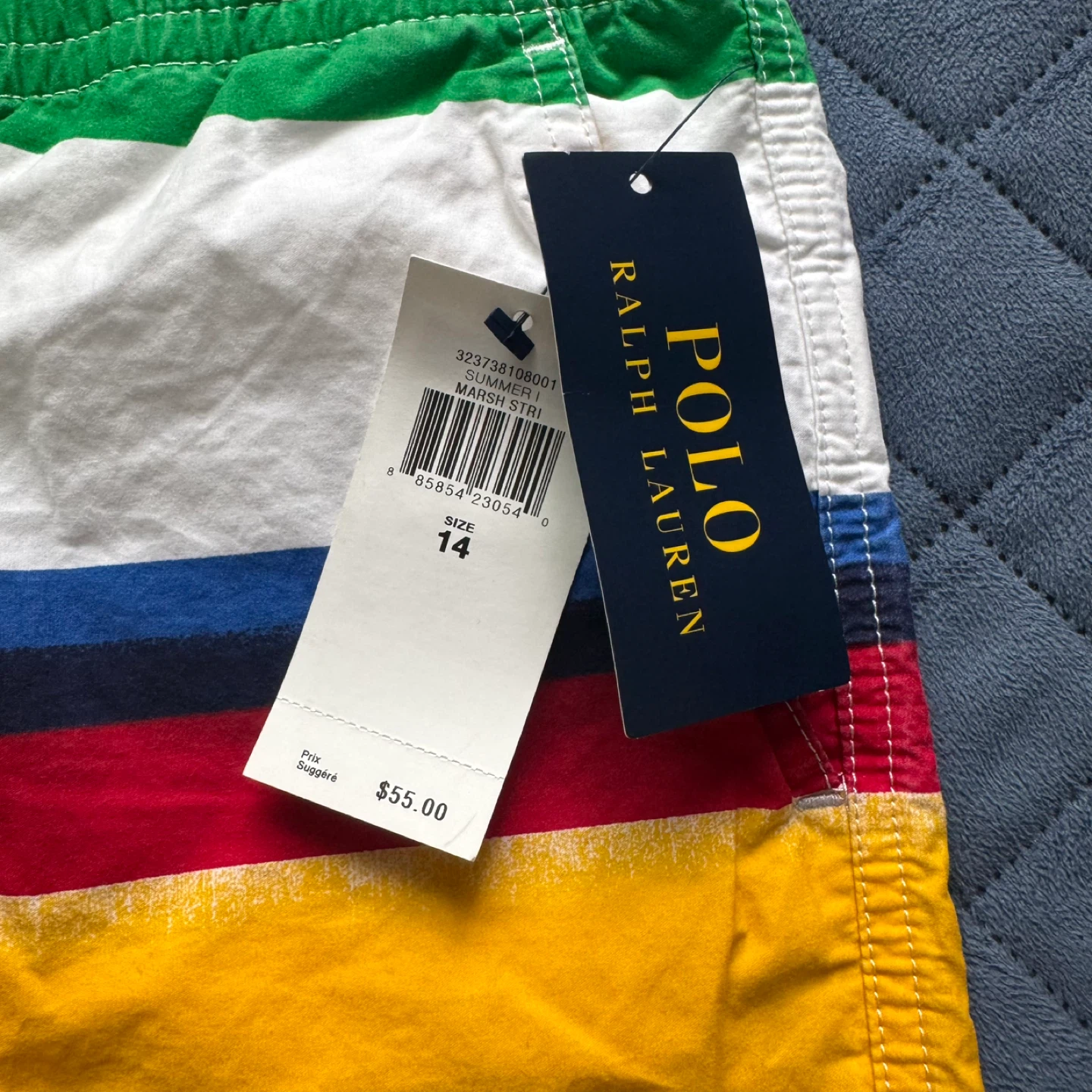 Polo Ralph Lauren Striped Swim Trunks Size 14 - photo 2