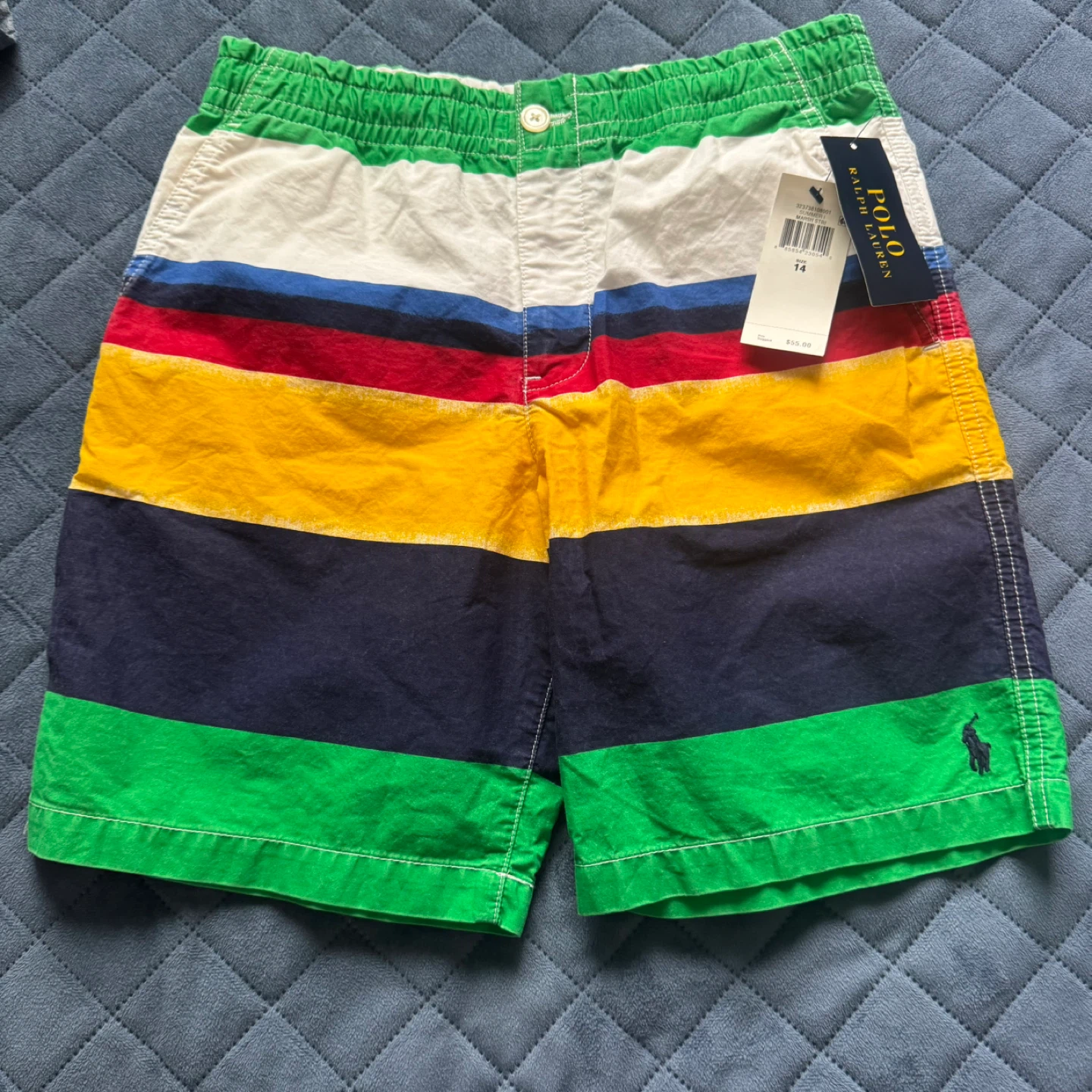 Polo Ralph Lauren Striped Swim Trunks Size 14