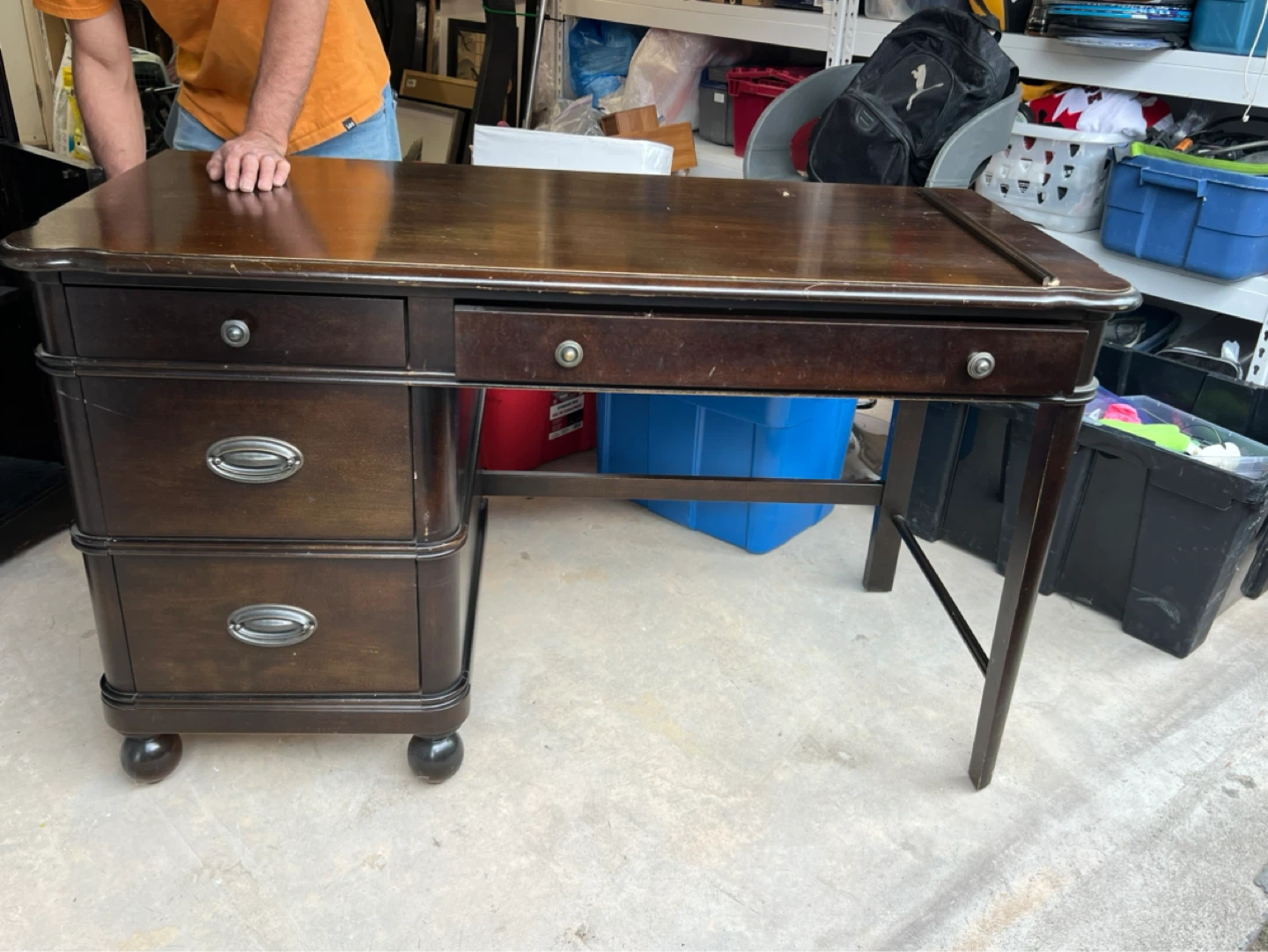 Young Americq Dark Wood Desk - photo 3