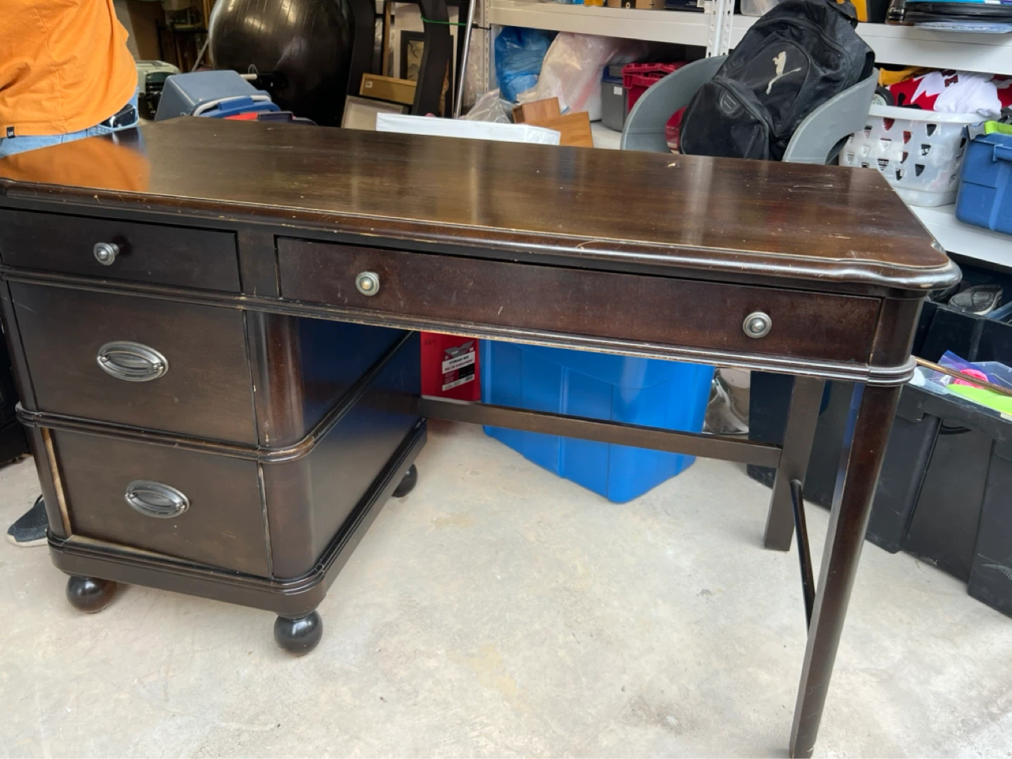 Young Americq Dark Wood Desk - photo 2