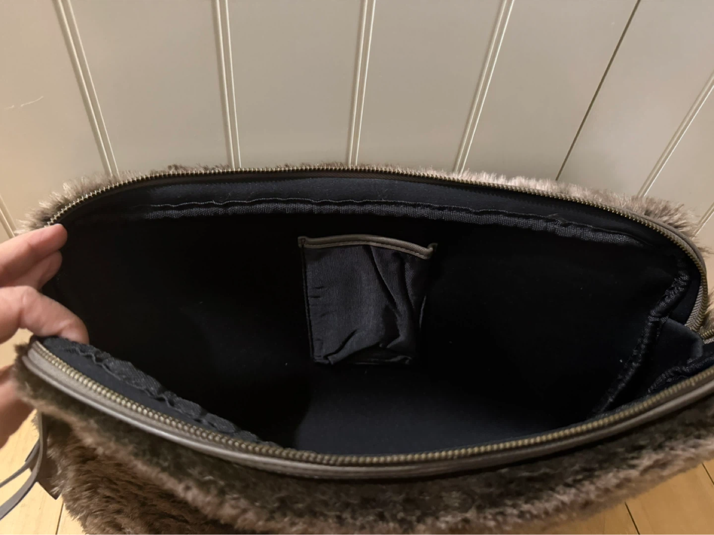Restoration Hardware Faux Mink Laptop Case - photo 4