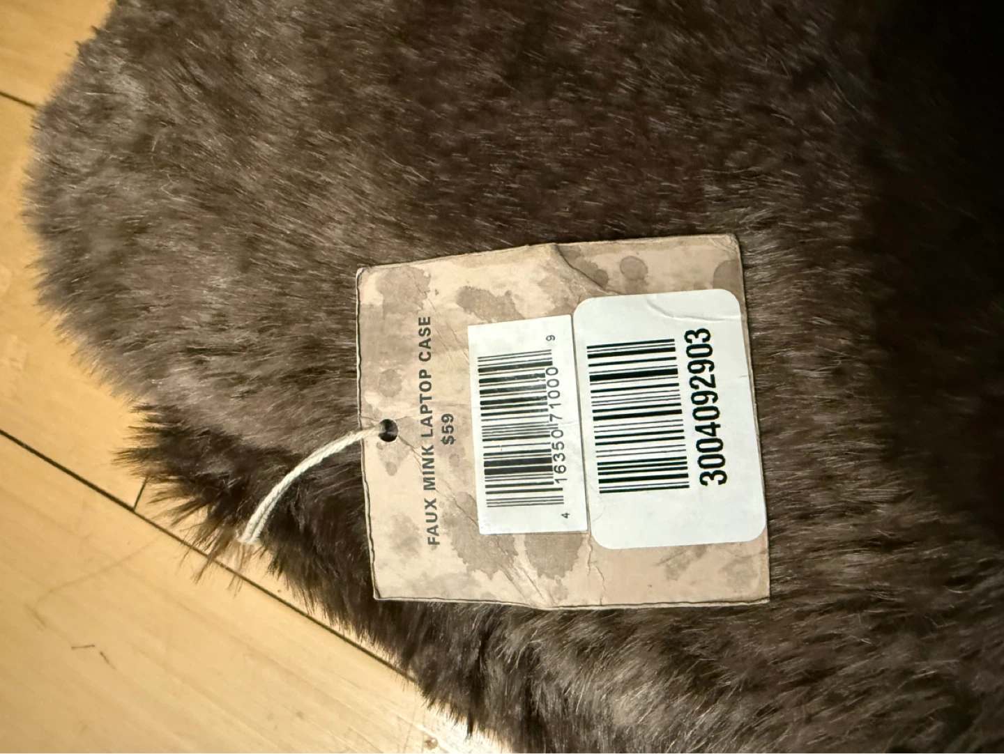 Restoration Hardware Faux Mink Laptop Case - photo 3