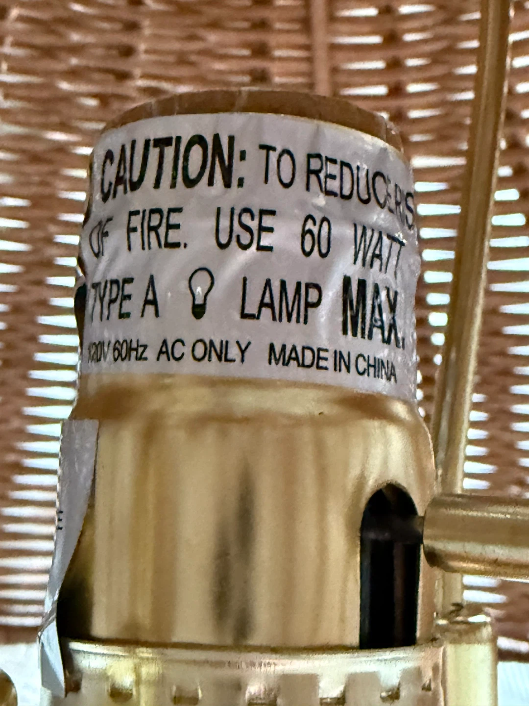 Wicker Table Lamps - photo 4