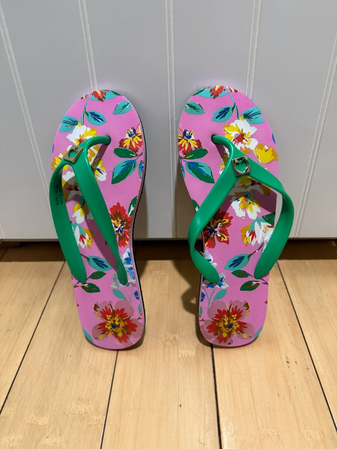 Kate Spade Pink Floral Flip Flops - Size US 7M
