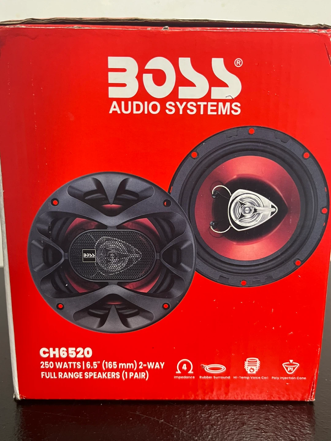 BOSS CH6520 6.5" 2-Way Full Range Car Speakers (Pair)