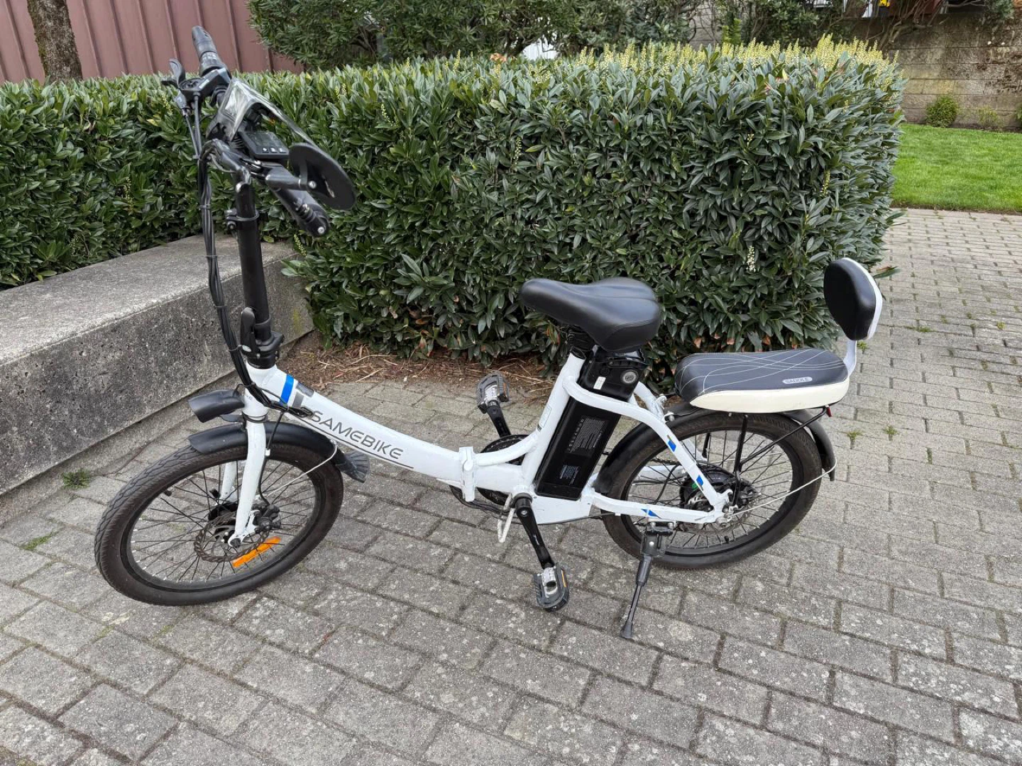 SAMEBIKE Folding Electric Bike - White - photo 3