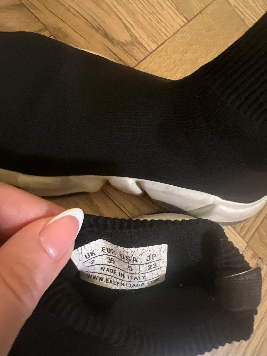 Balenciaga Speed Trainer Sock Sneakers Black Size 35 - photo 3