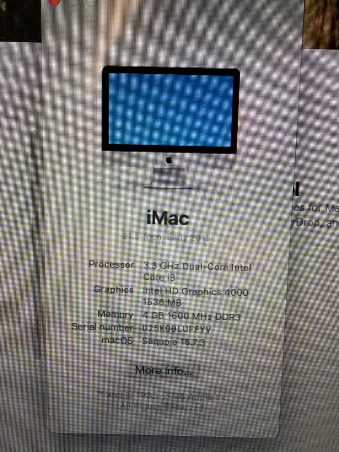 Apple iMac 21.5-inch Early 2013 - photo 2