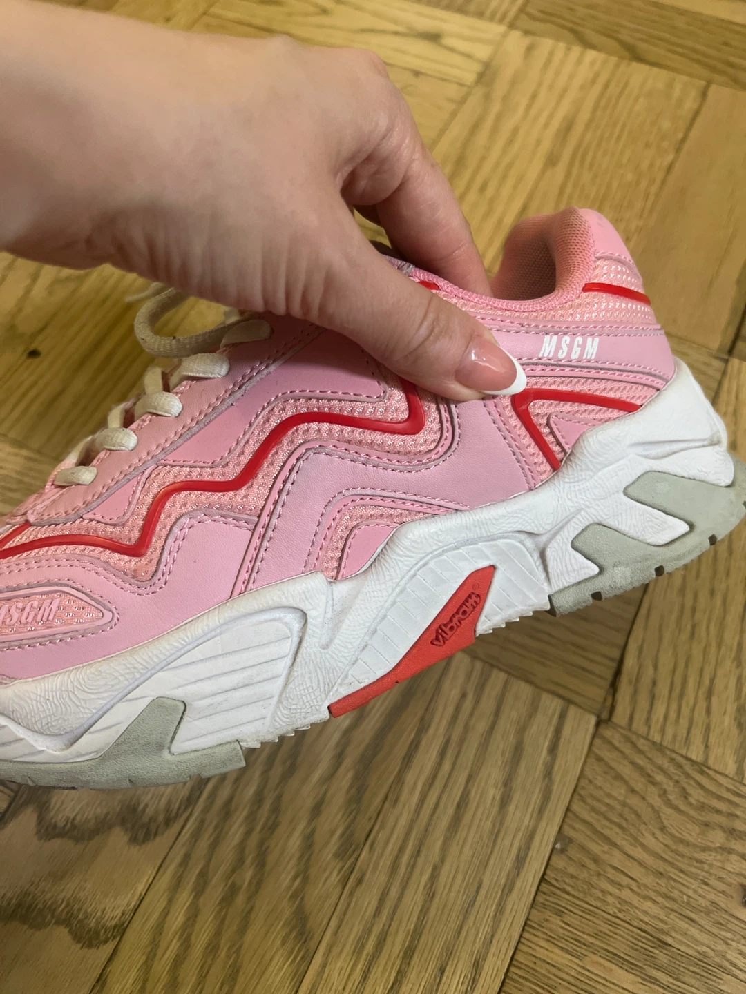 MSG M Pink Chunky Sneakers - Size 6.5 - photo 3