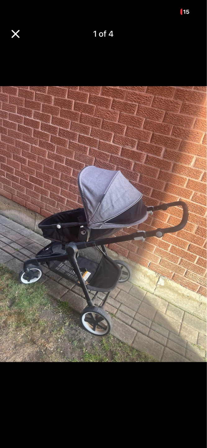 Grey Baby Stroller
