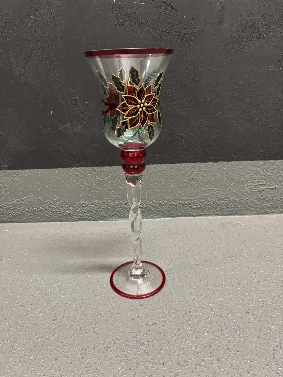 Set of 3 Christmas Stemmed Glasses