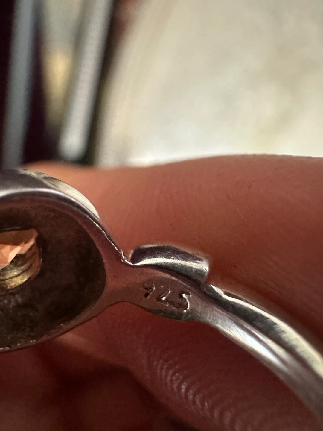 Sterling Silver Ring with yellow Stone - photo 4