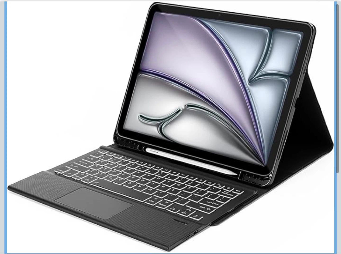 SAHARA Keyboard Case w/ Track Pad for iPad Air 13"-Black