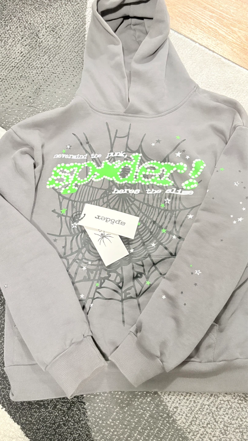 SPIDER Hoodie Size M Grey