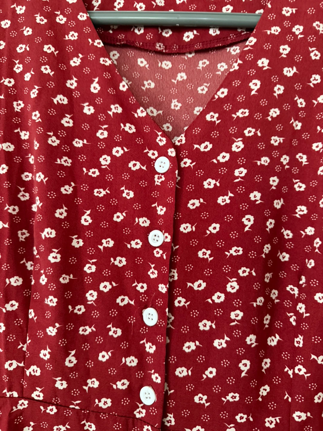 Floral Print Button-Up Midi Dress - photo 3