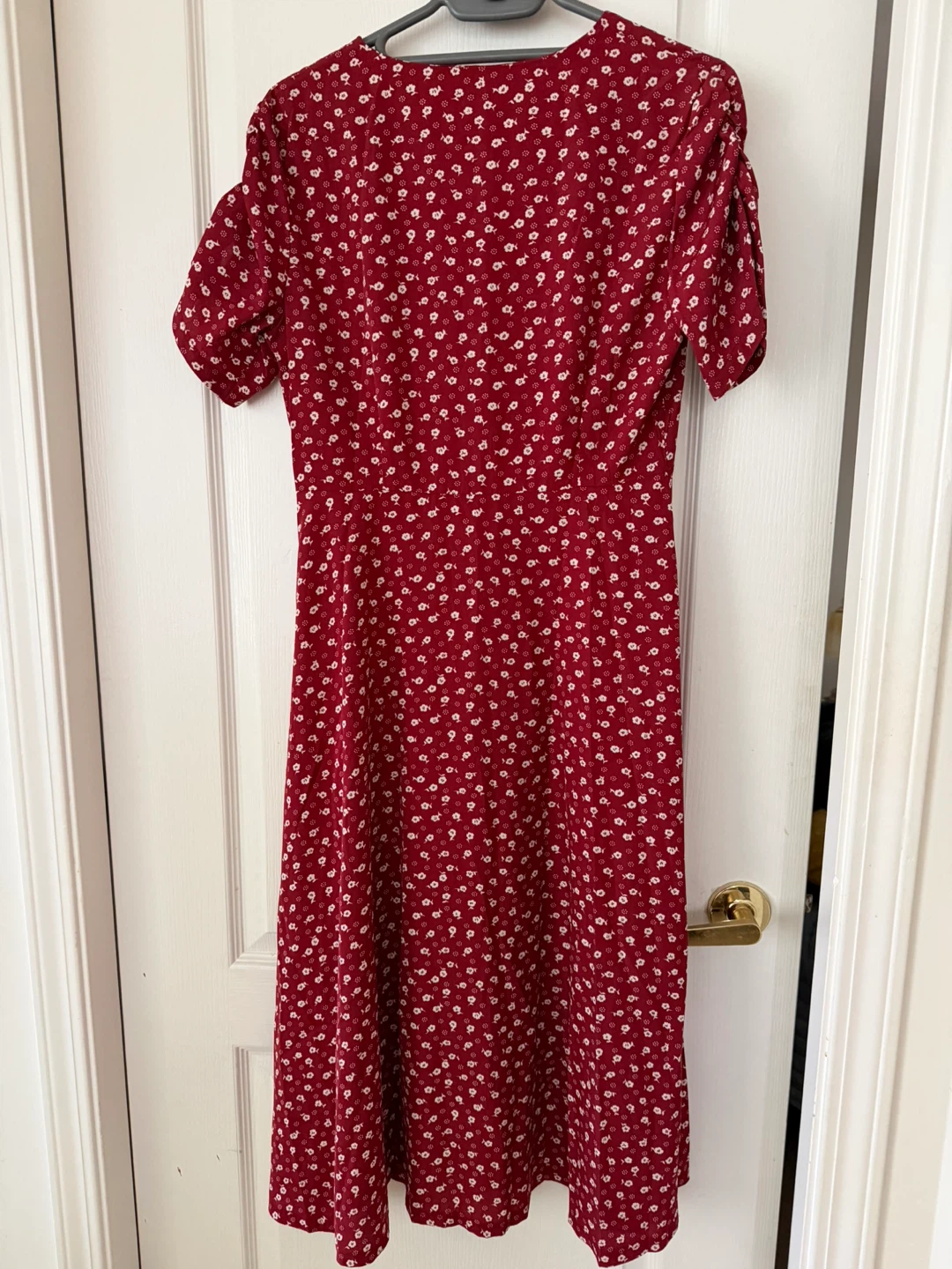 Floral Print Button-Up Midi Dress - photo 5