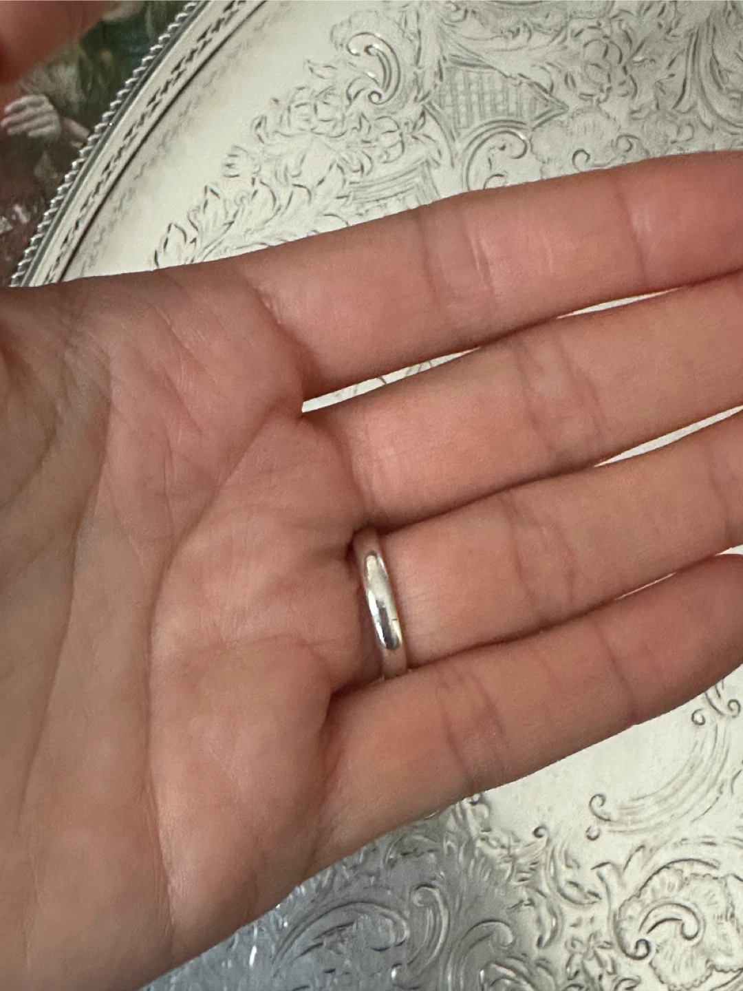 925 silver Coffin Cut Iridescent Crystal Ring - photo 5