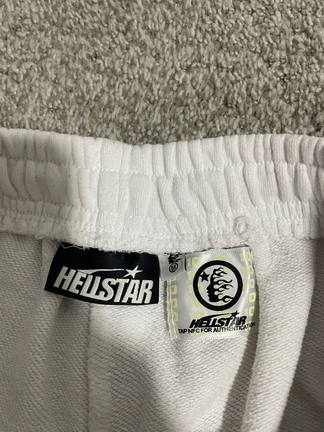 Hellstar White Flame Shorts Size M - photo 2