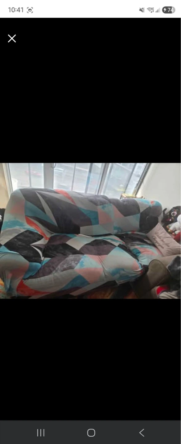 Brown Suede Couch - photo 5