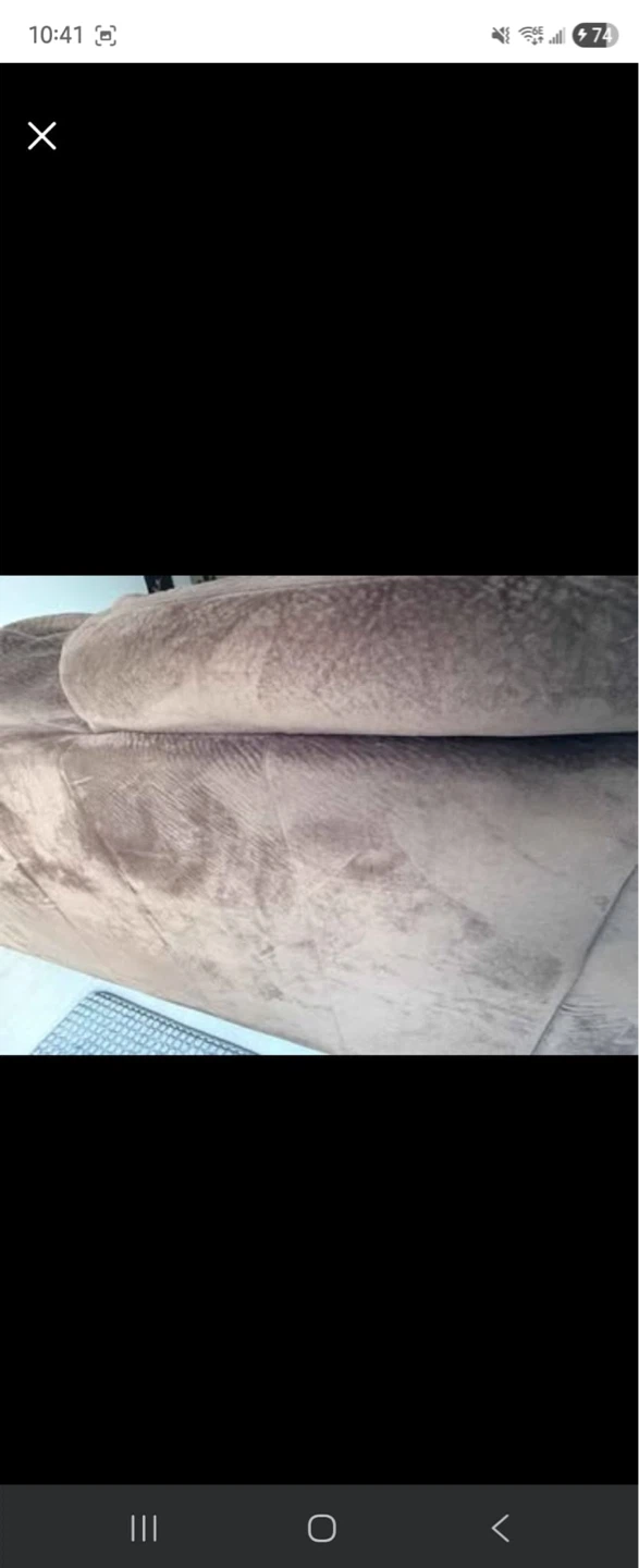 Brown Suede Couch - photo 4