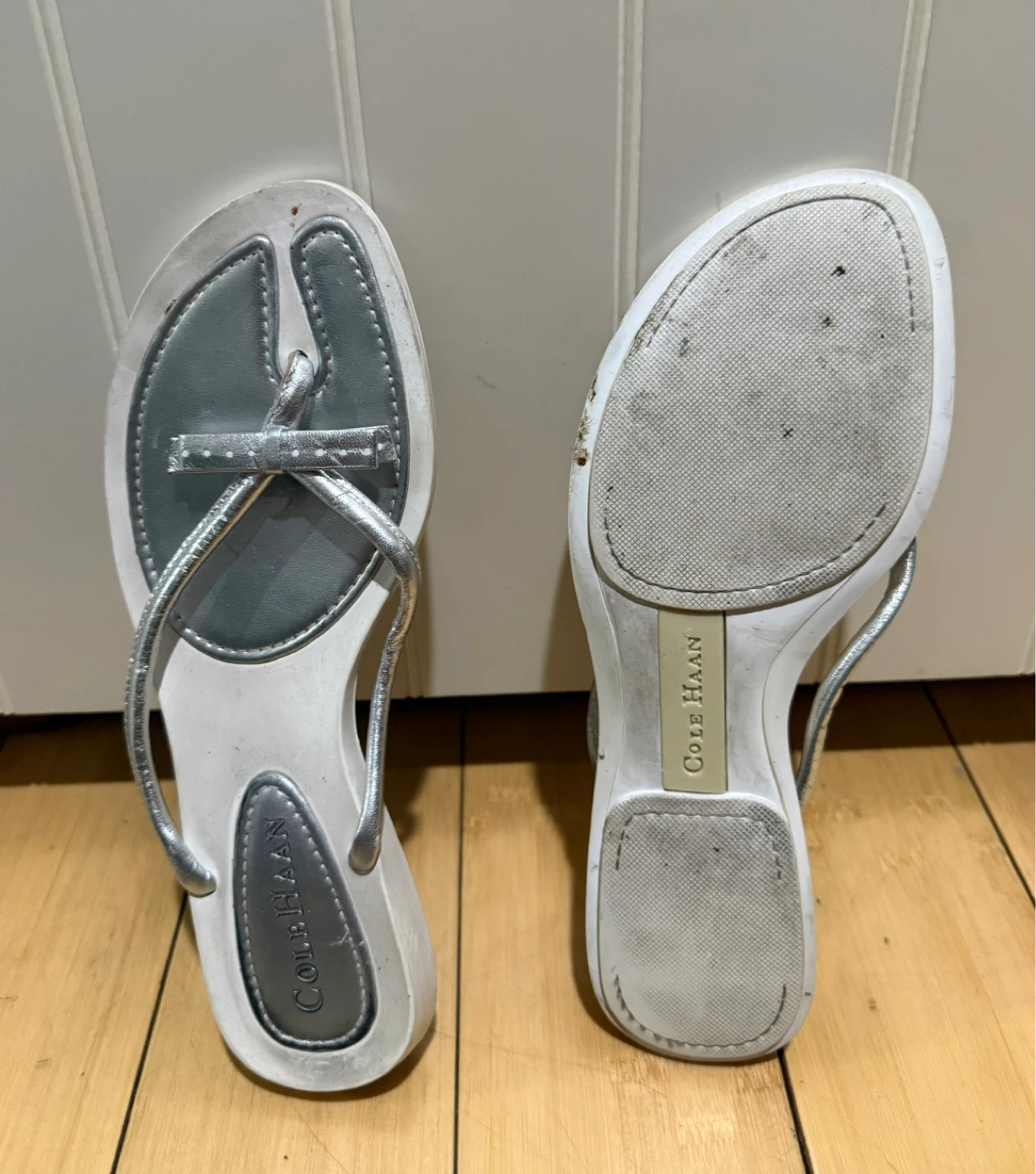 Cole Haan Silver Thong Sandals - photo 3
