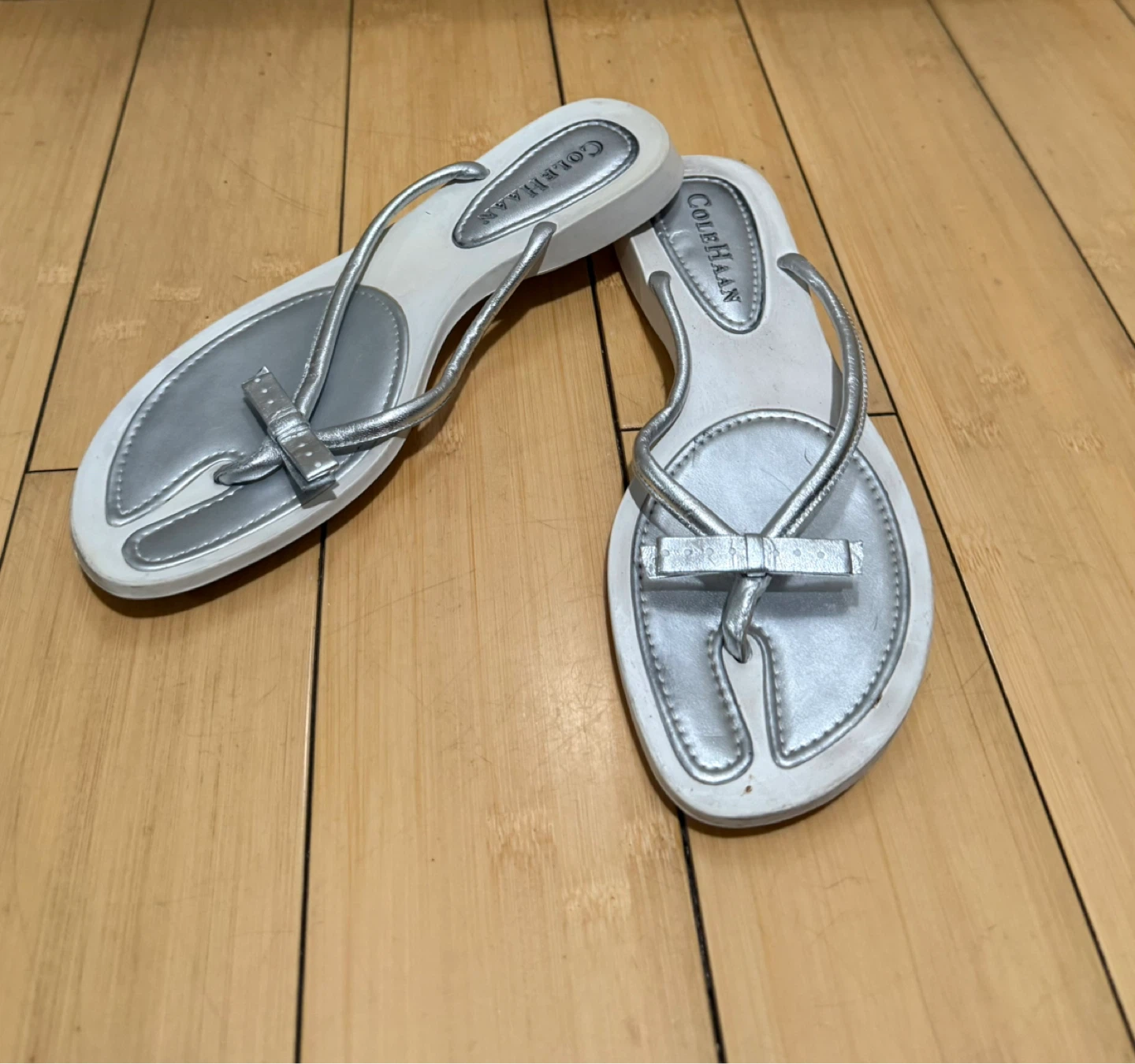 Cole Haan Silver Thong Sandals - photo 4