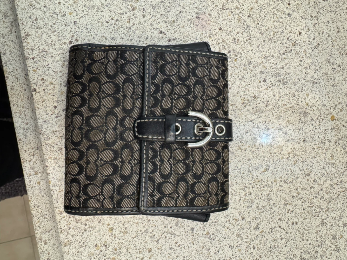 Coach Signature Monogram Bifold Wallet