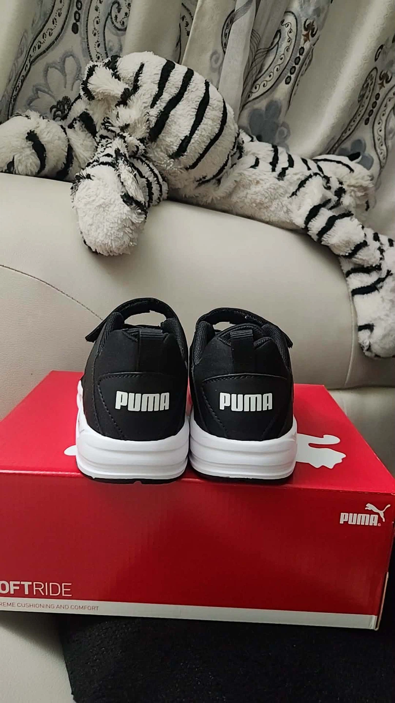Puma Softride Toddler Shoes - Black/Grey - Size 3C - photo 3