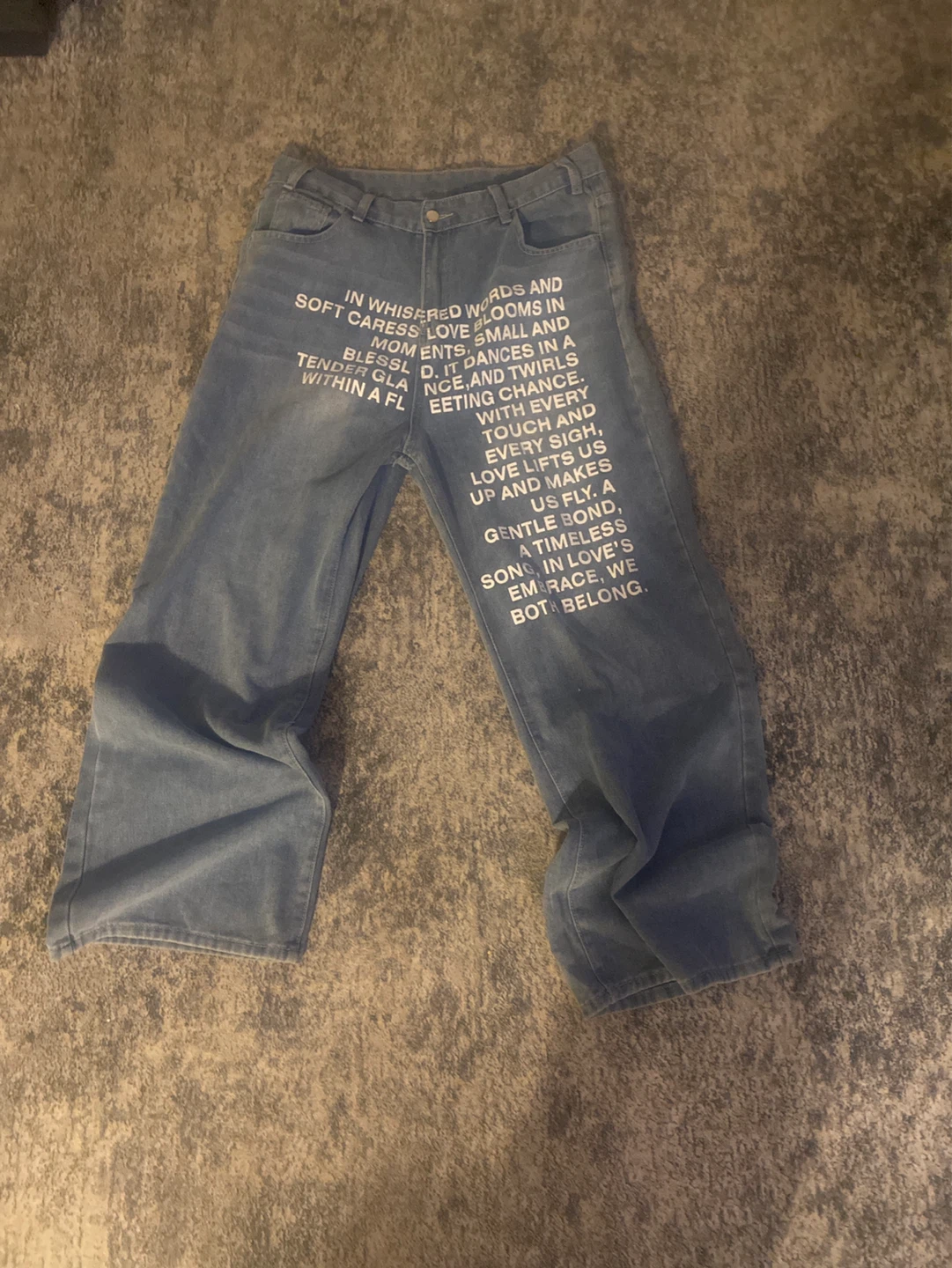 IHATESTARS Blue Poem Denim