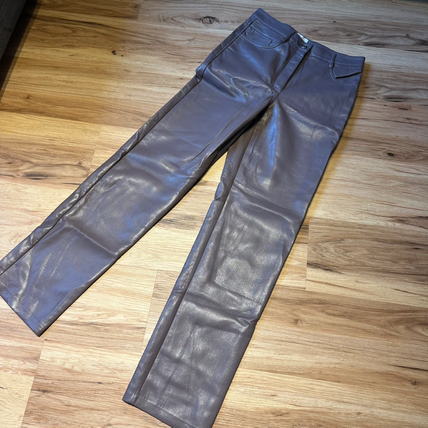 Wilfred Faux Leather Pants Size 4