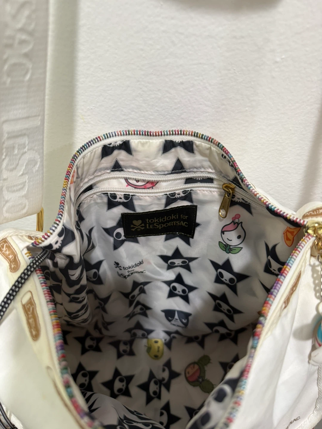 LeSportsac x tokidoki White Nylon Shoulder Bag - photo 5