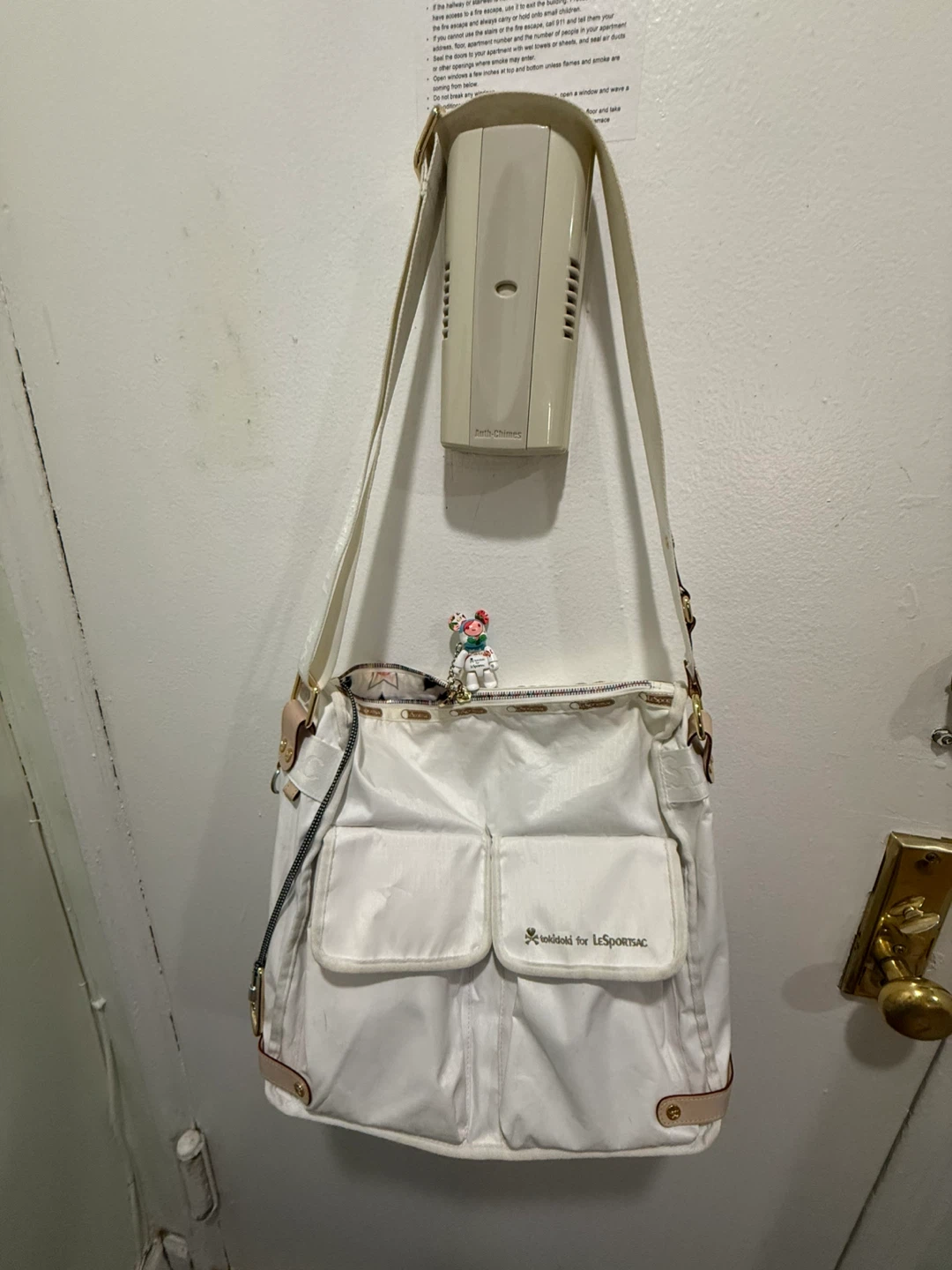 LeSportsac x tokidoki White Nylon Shoulder Bag
