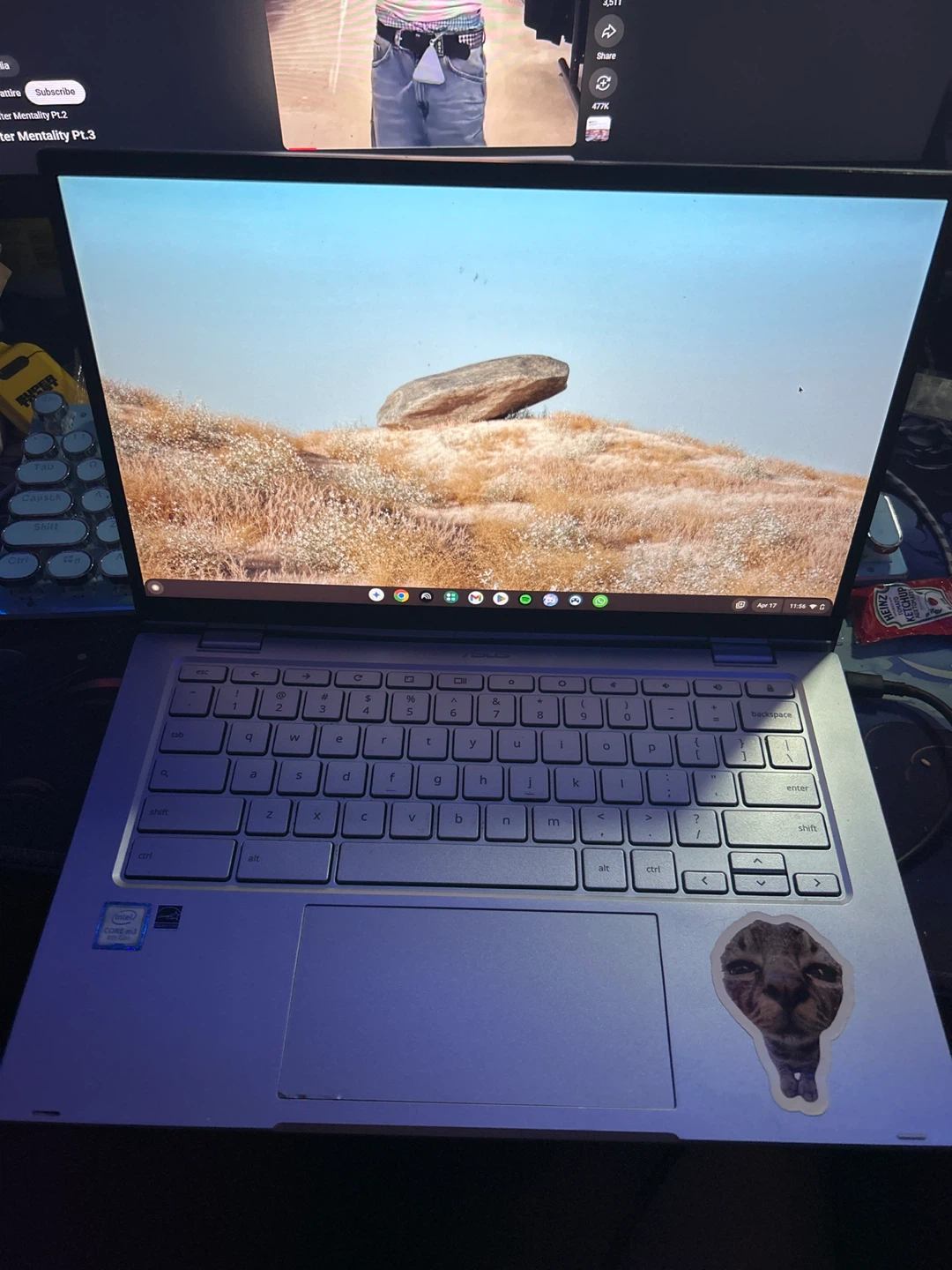 Touch screen Chromebook Laptop - Silver