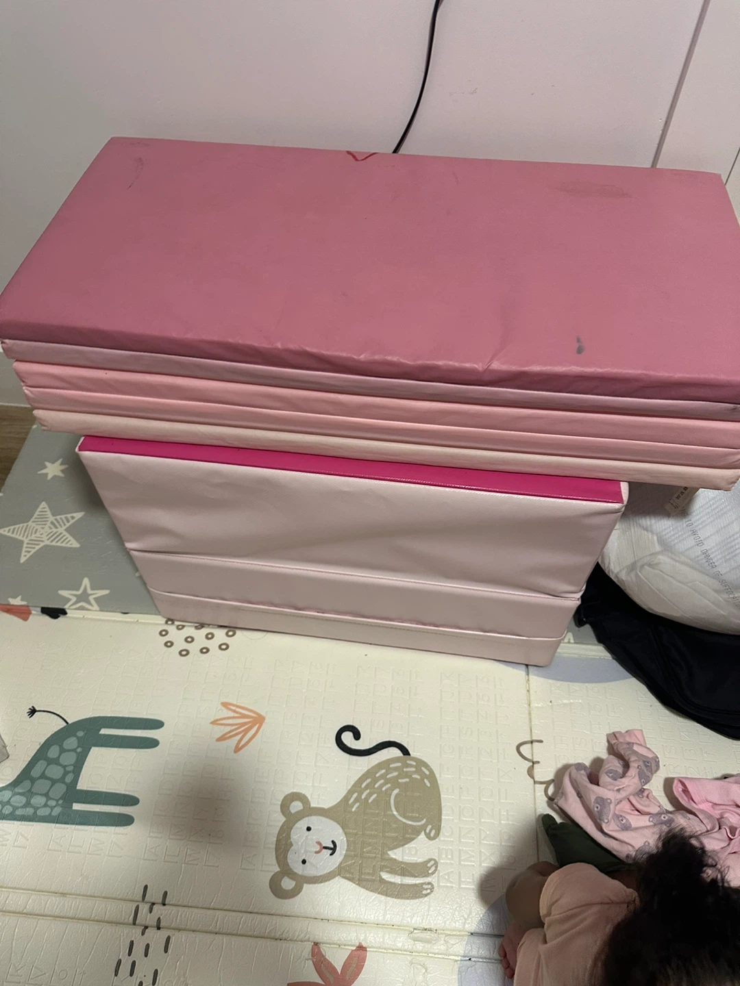 Pink Folding Play Mat Set