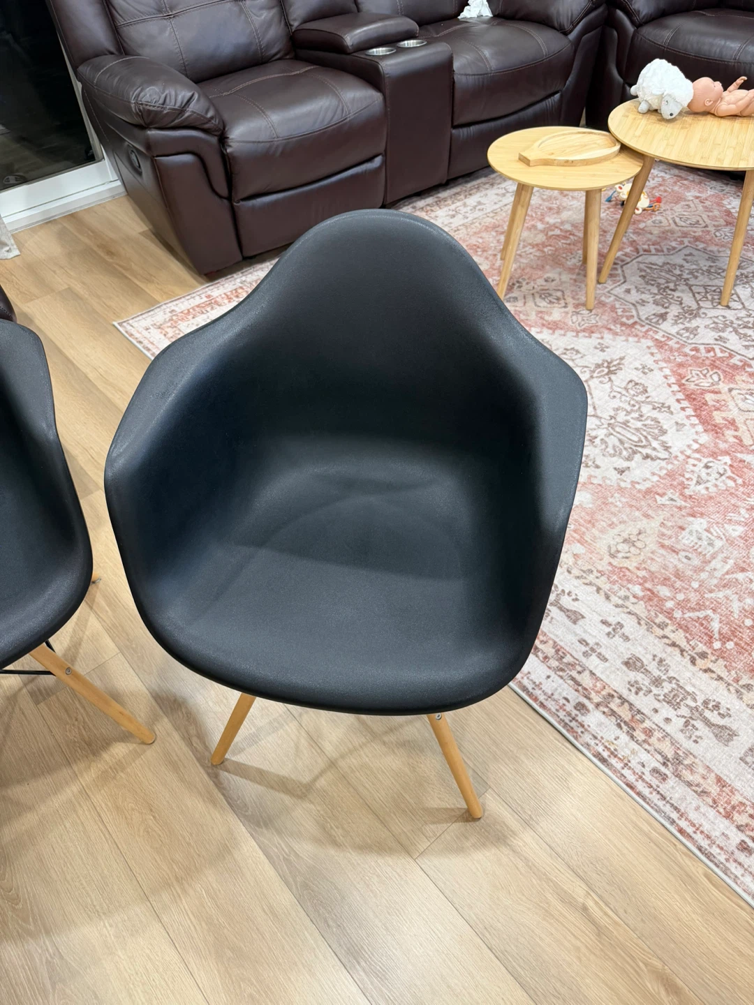 Black Eames Style Dining Chairs - Set of 4 - photo 3