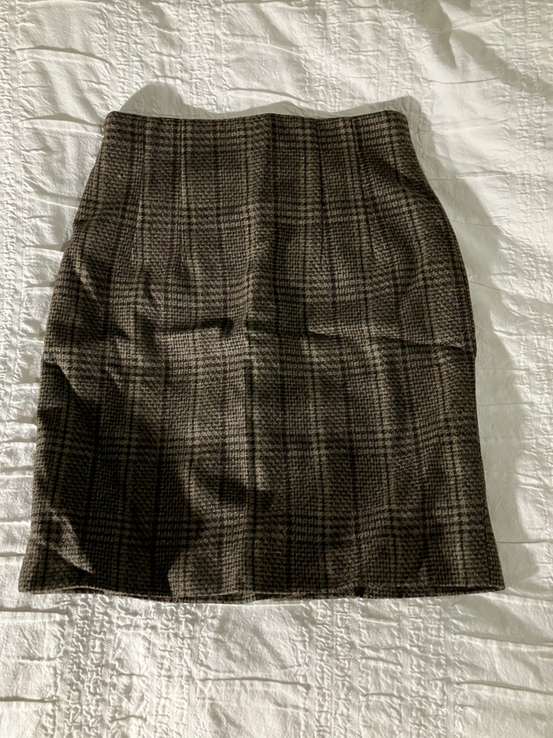 Plaid Pencil Skirt
