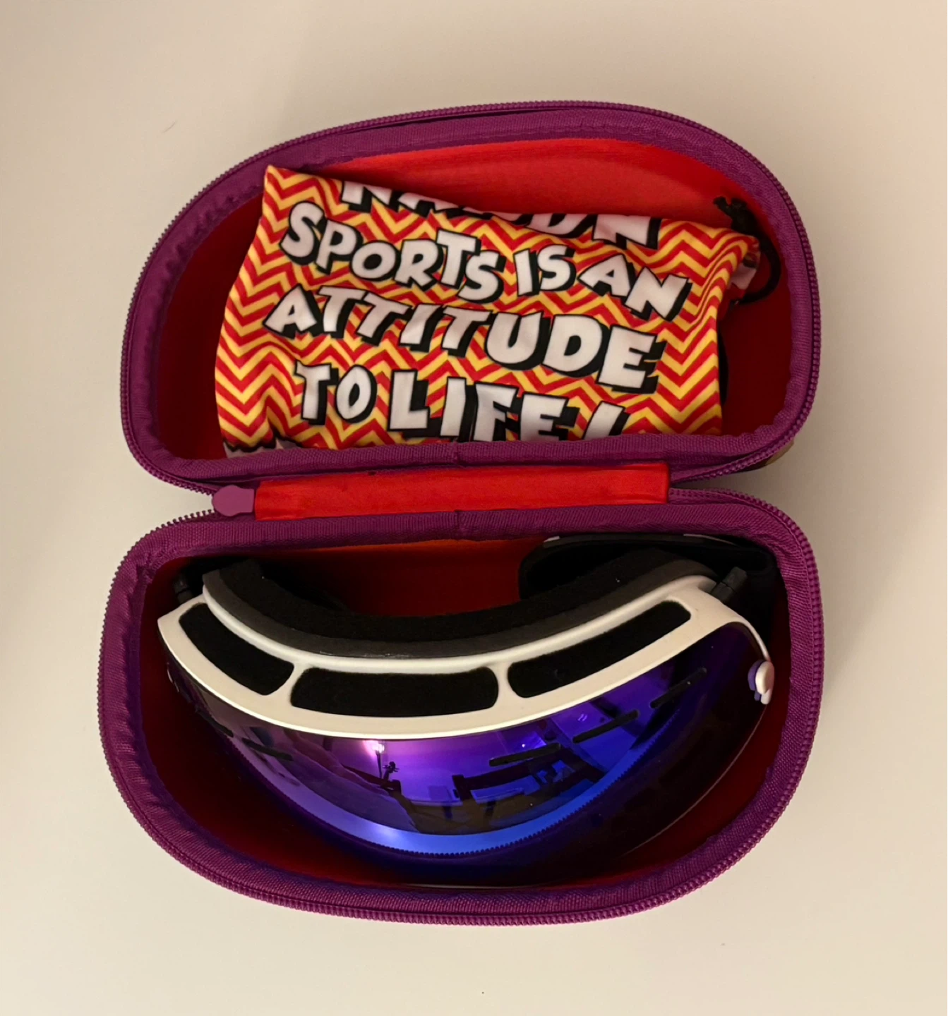 N'dura Ski Goggles with Case