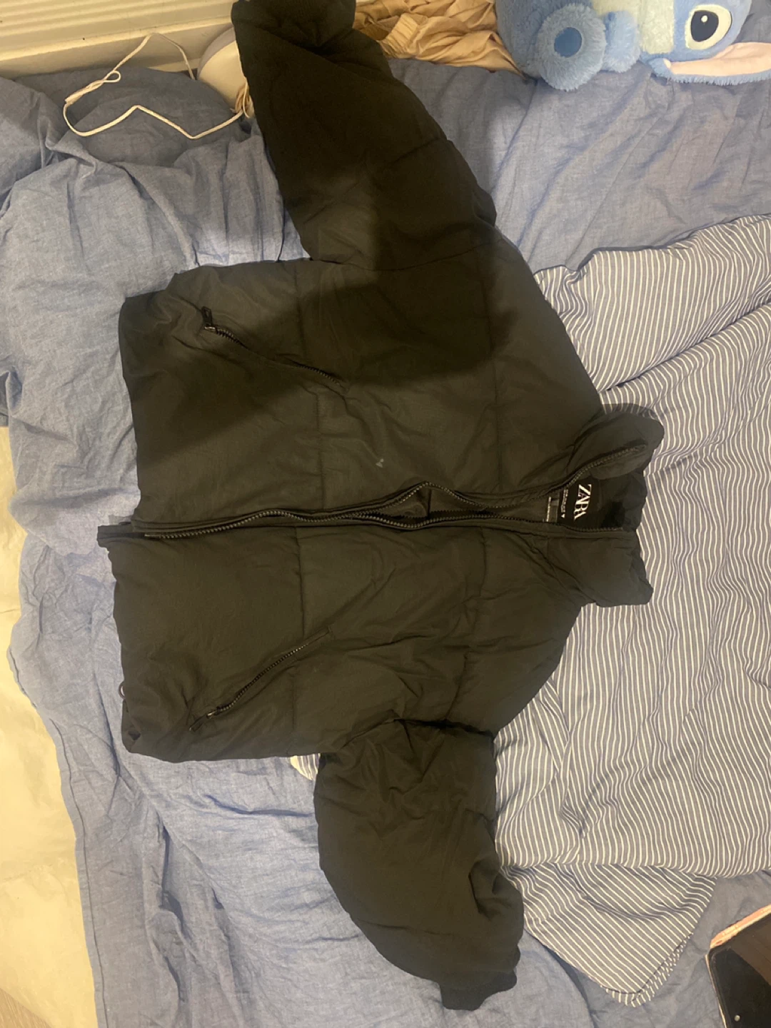 Zara Black Puffer Jacket