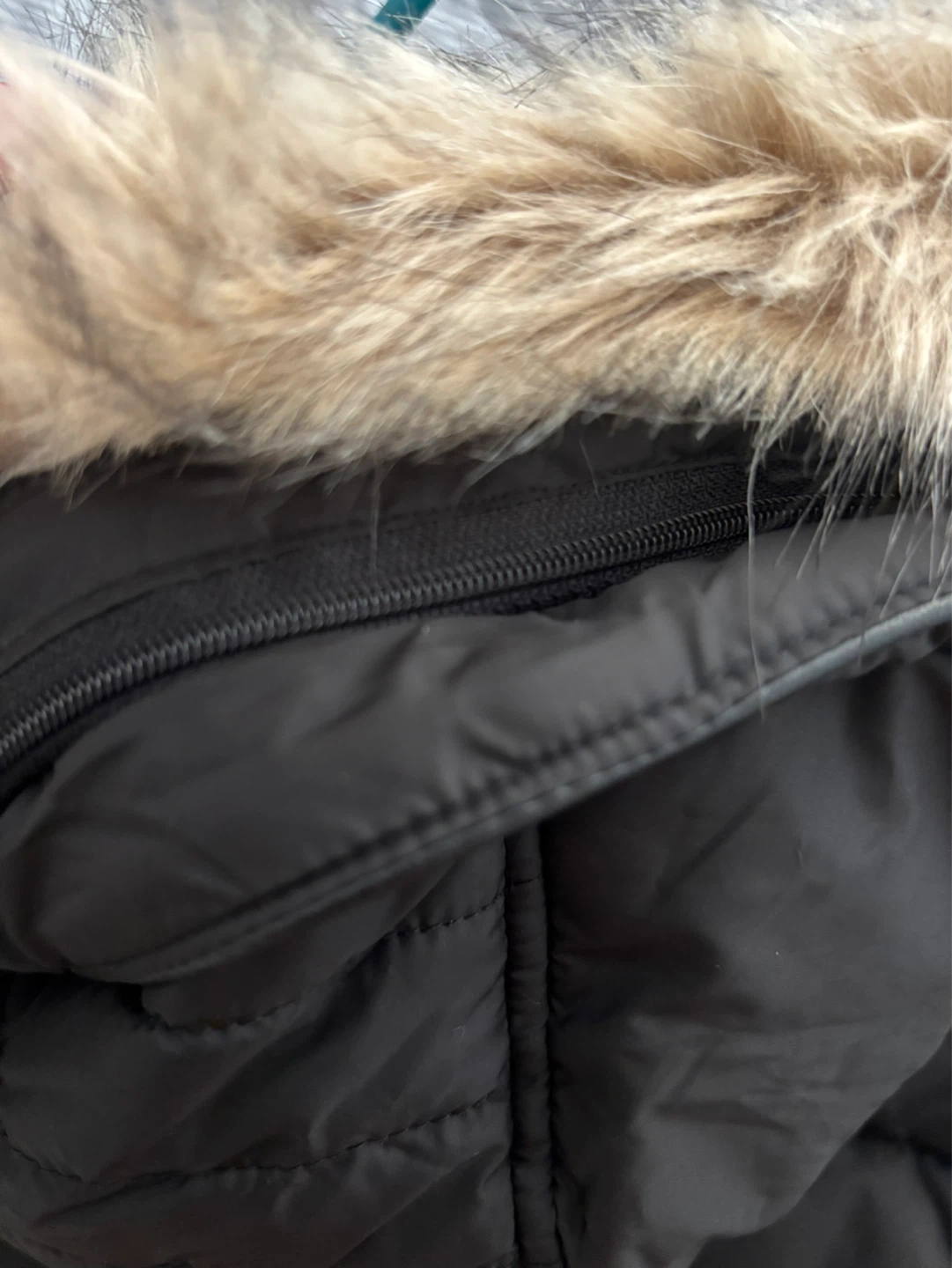 ZARA Puffer Jacket with removable Faux Fur Hood - photo 3