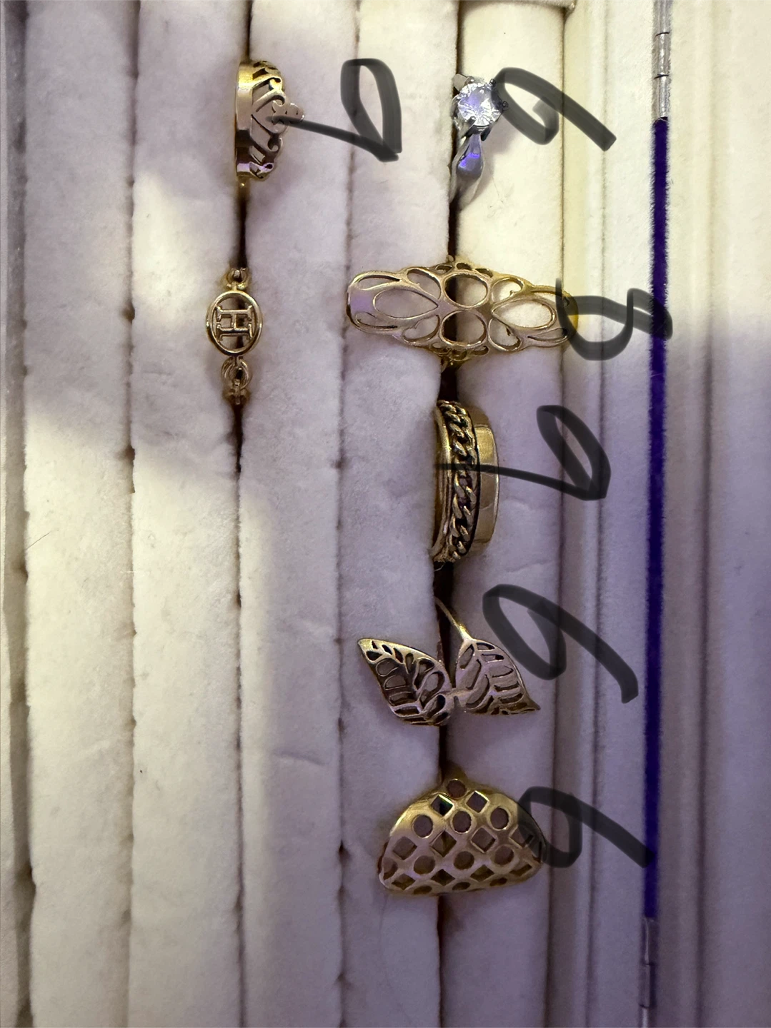 Assorted Gold Tone Rings Lot
