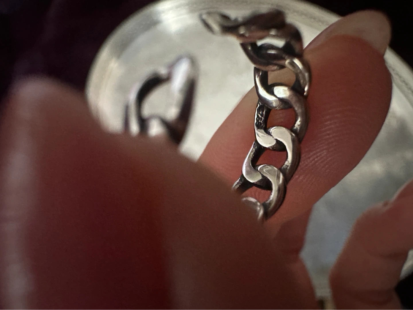 925 Silver Chain Link Ring - photo 3