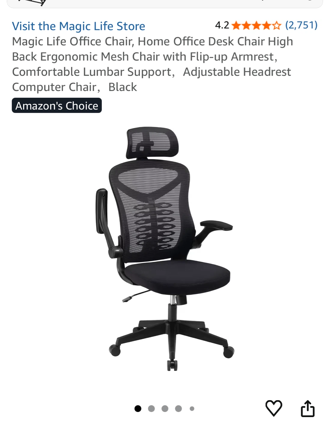 Magic Life Office Chair - Black