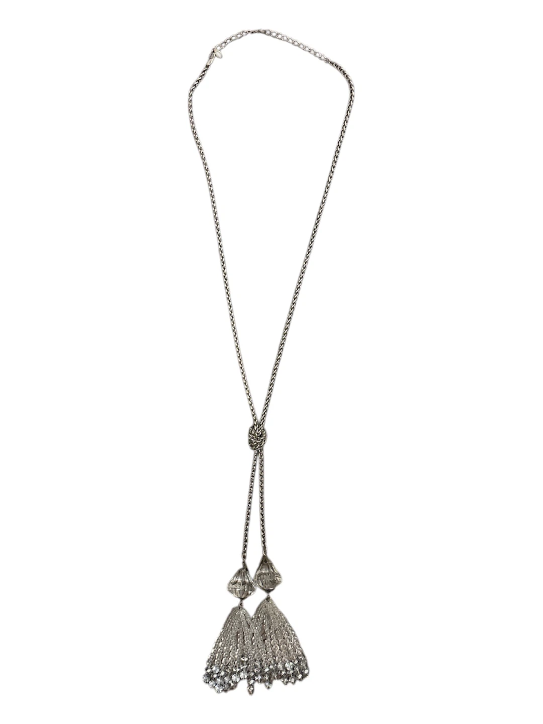 AX long Necklace with Tassel Pendants