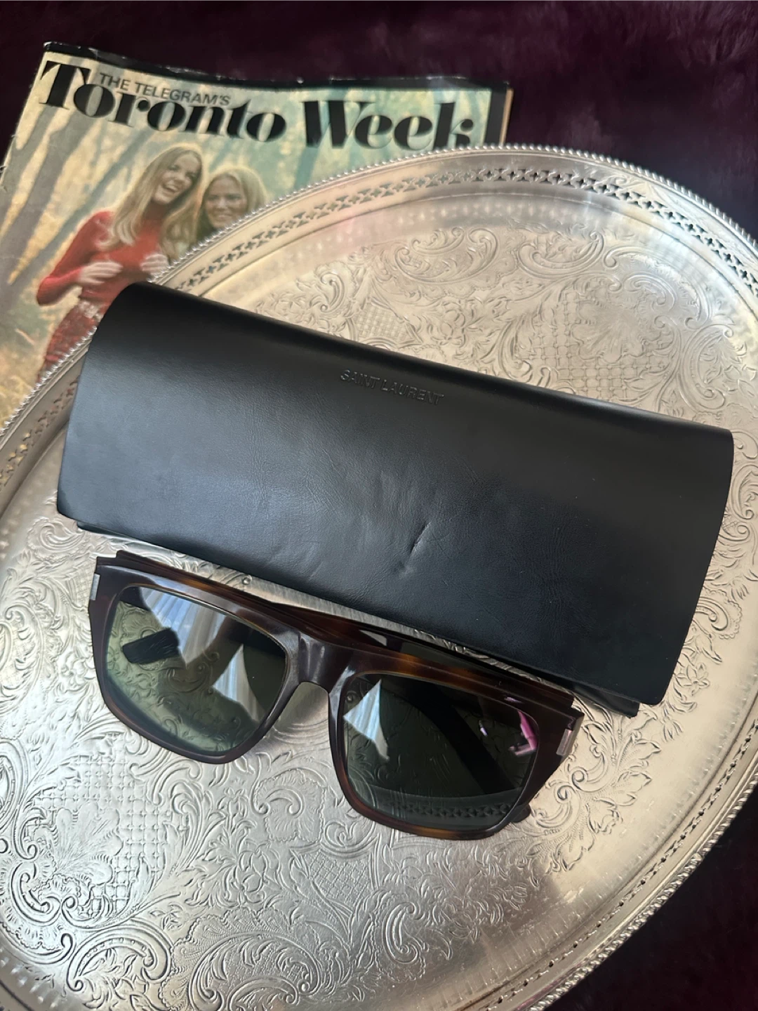 Saint Laurent Tortoiseshell Sunglasses - photo 2